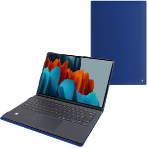 Noreve Samsung Galaxy Tab S9 Ultra funda de piel compatible Book Cover Keyboard Perpétuelle Bleu océan