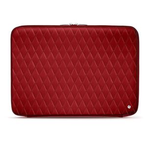 Noreve Funda de piel para ordenador portatil 15'/16' Perpétuelle Couture Rouge - Couture