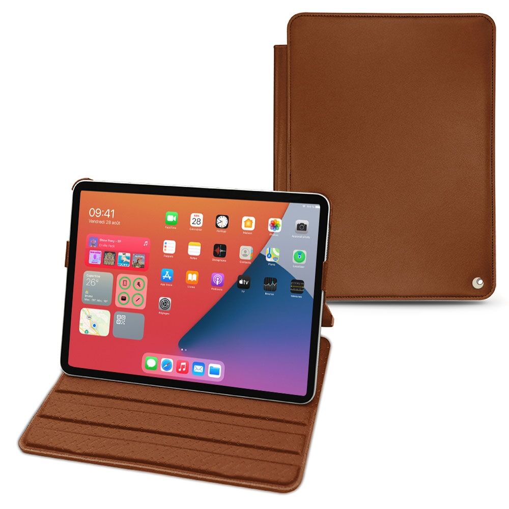 Noreve Funda de piel Apple iPad mini 6 Perpétuelle Marron