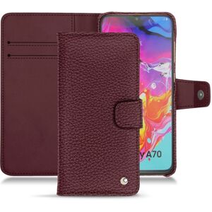 Noreve Funda de piel Samsung Galaxy A70 Ambition Lie de vin