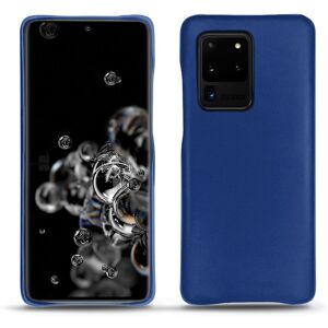 Noreve Funda de piel Samsung Galaxy S20 Ultra 5G Perpétuelle Bleu océan