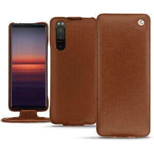 Noreve Funda de piel Sony Xperia 5 II Perpétuelle Marron