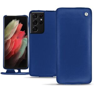 Noreve Funda de piel Samsung Galaxy S21 Ultra Perpétuelle Bleu océan