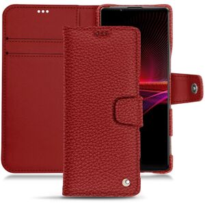 Noreve Funda de piel Sony Xperia 1 III Ambition Tomate