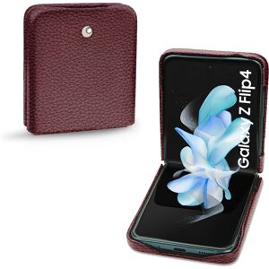 Noreve Funda de piel Samsung Galaxy Z Flip4 Ambition Lie de vin