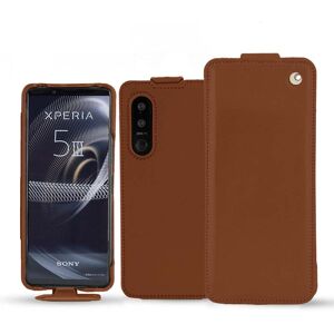 Noreve Funda de piel Sony Xperia 5 III Perpétuelle Marron