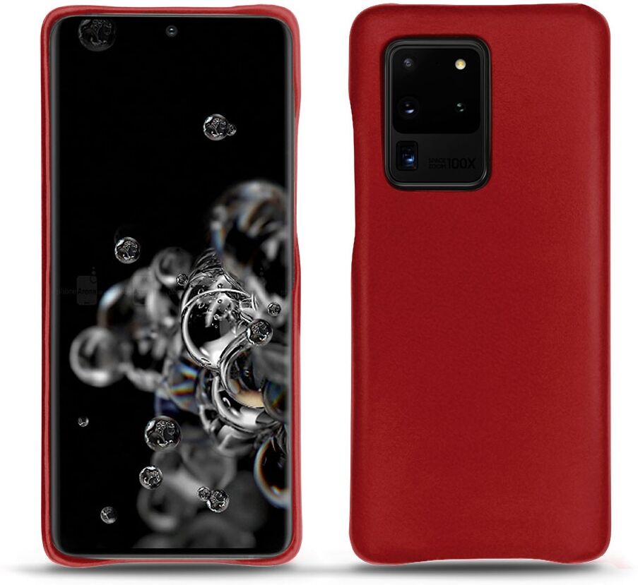 Noreve Funda de piel Samsung Galaxy S20 Ultra 5G Perpétuelle Rouge