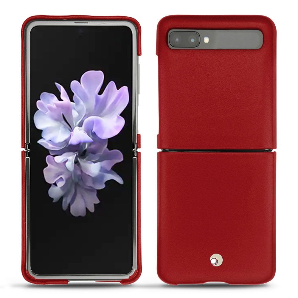 Noreve Funda de piel Samsung Galaxy Z Flip Perpétuelle Rouge