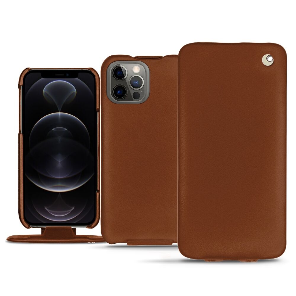 Noreve Funda de piel Apple iPhone 12 Pro Perpétuelle Marron