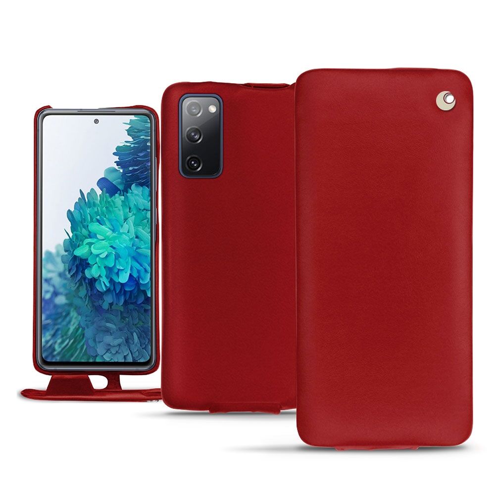 Noreve Funda de piel Samsung Galaxy S20 FE Perpétuelle Rouge