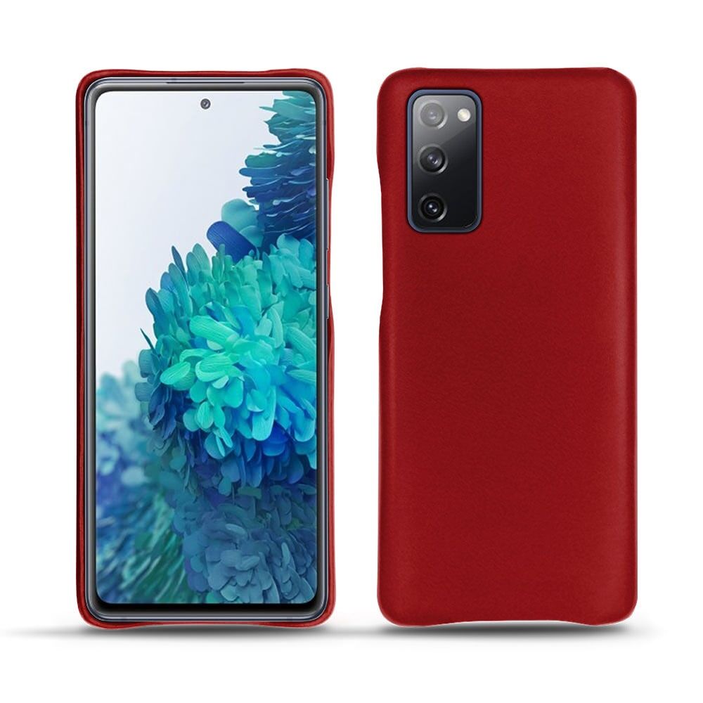 Noreve Funda de piel Samsung Galaxy S20 FE Perpétuelle Rouge