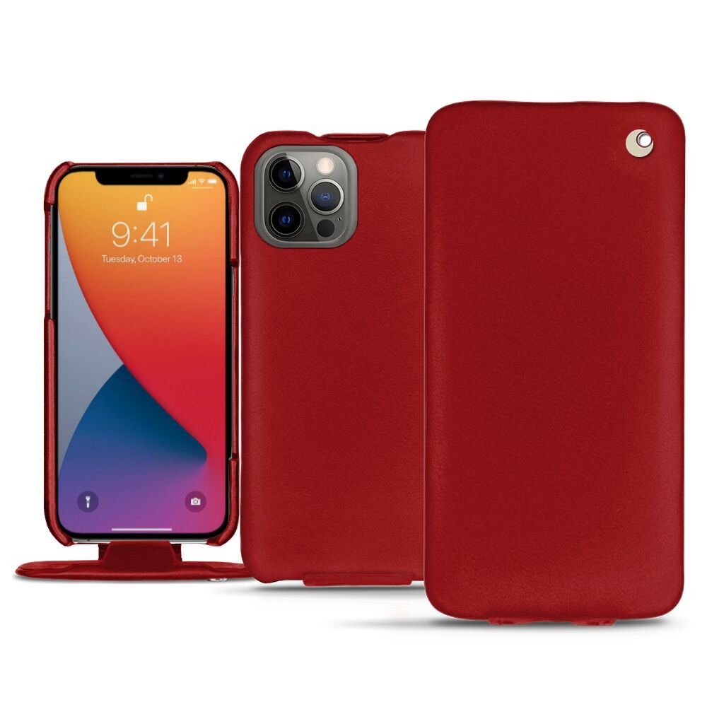 Noreve Funda de piel Apple iPhone 13 Pro Perpétuelle Rouge