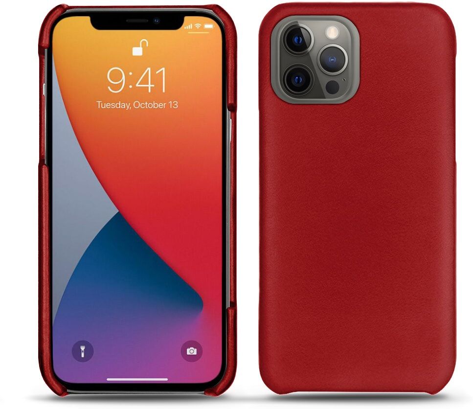 Noreve Funda de piel Apple iPhone 13 Pro Perpétuelle Rouge