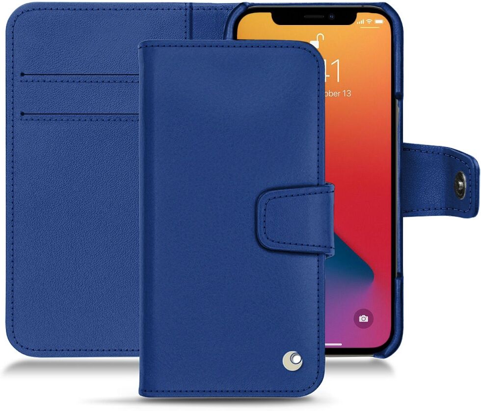 Noreve Funda de piel Apple iPhone 13 Pro Perpétuelle Bleu océan