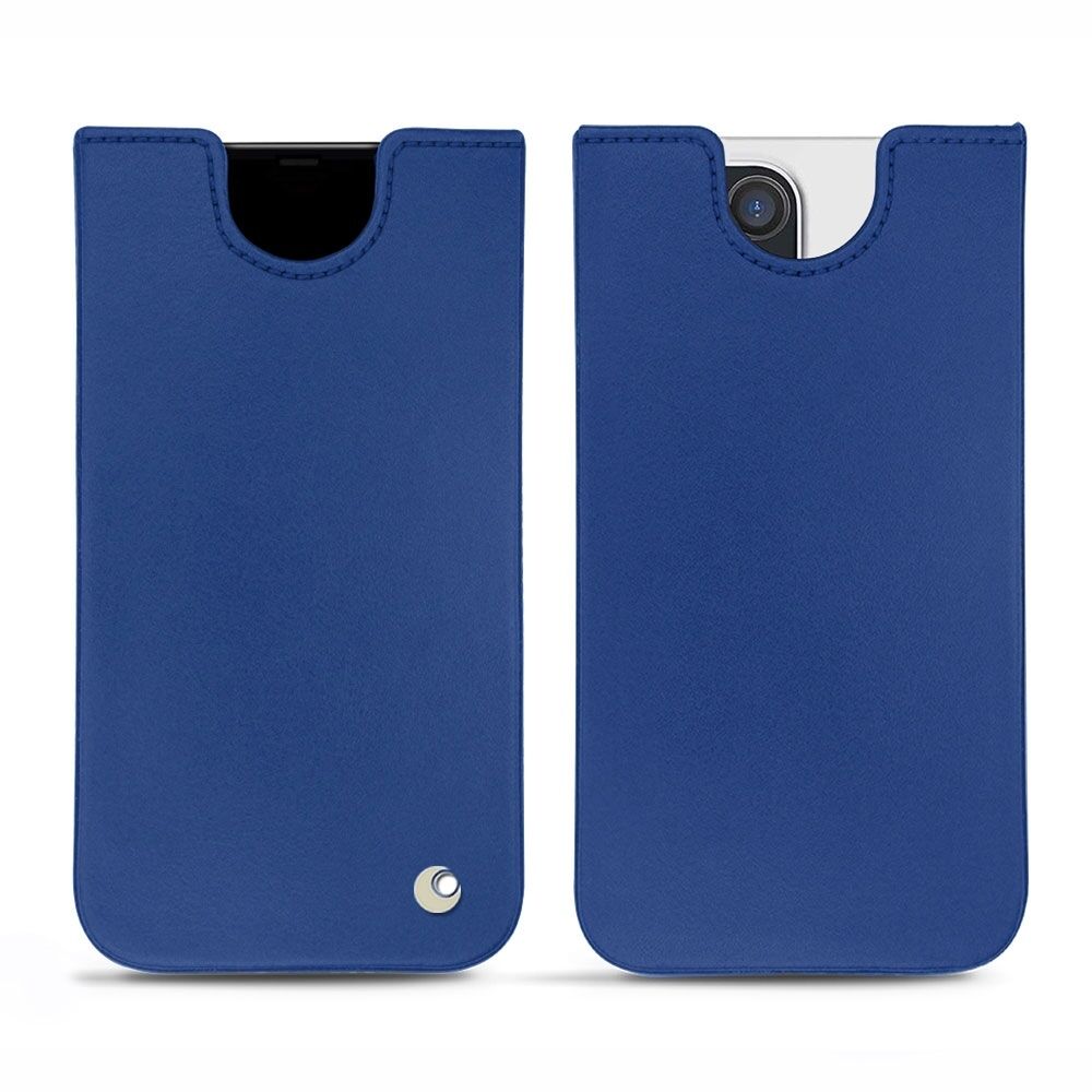 Noreve Funda de piel Apple iPhone 13 Pro Max Perpétuelle Bleu océan
