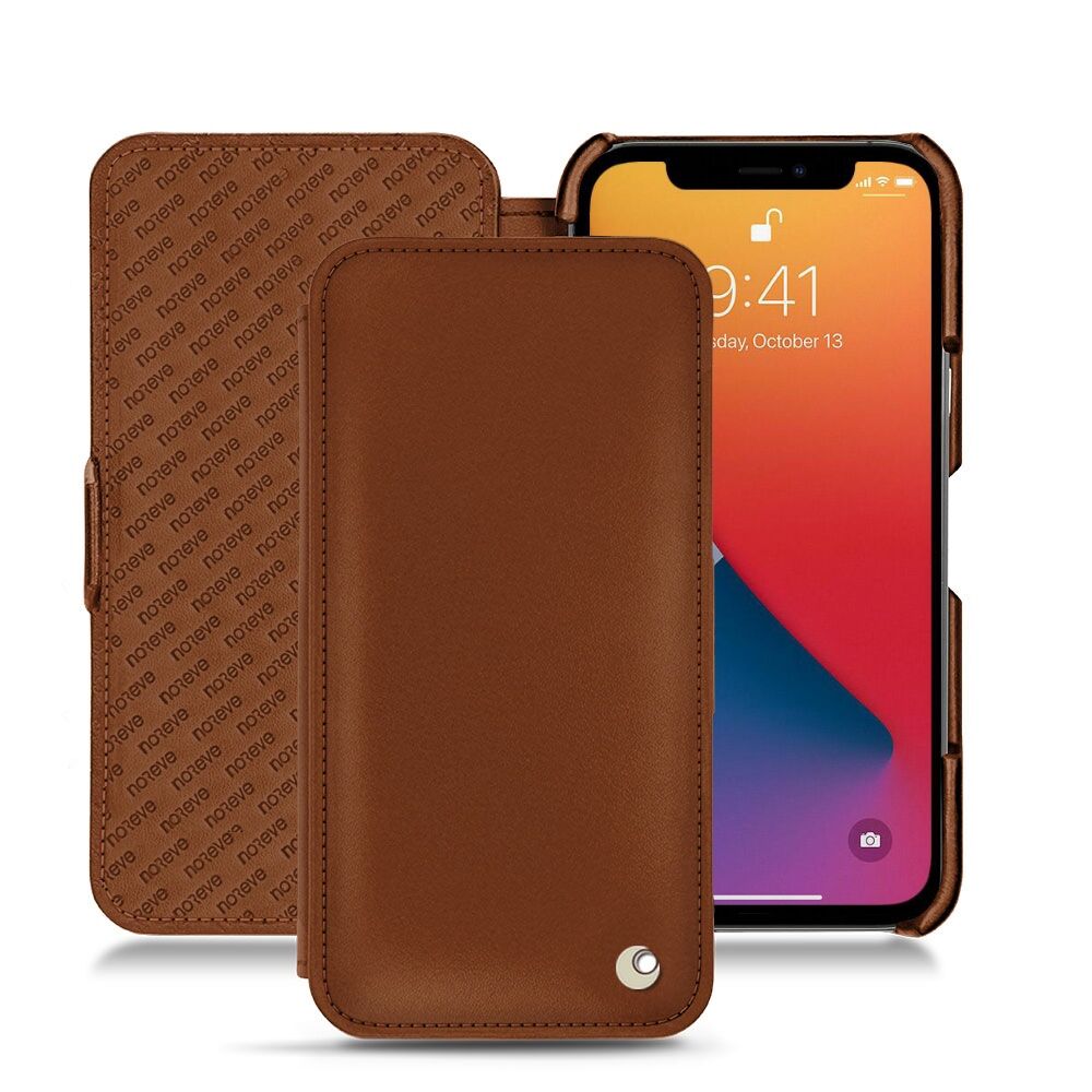 Noreve Funda de piel Apple iPhone 13 Pro Max Perpétuelle Marron