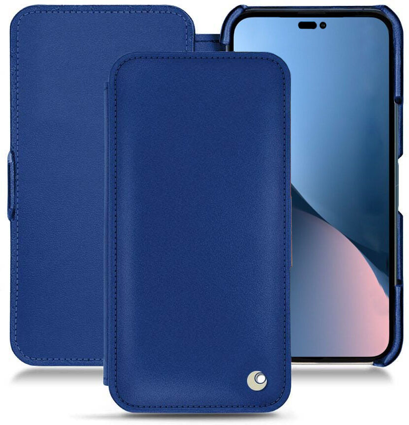 Noreve Funda de piel Apple iPhone 14 Plus Perpétuelle Bleu océan