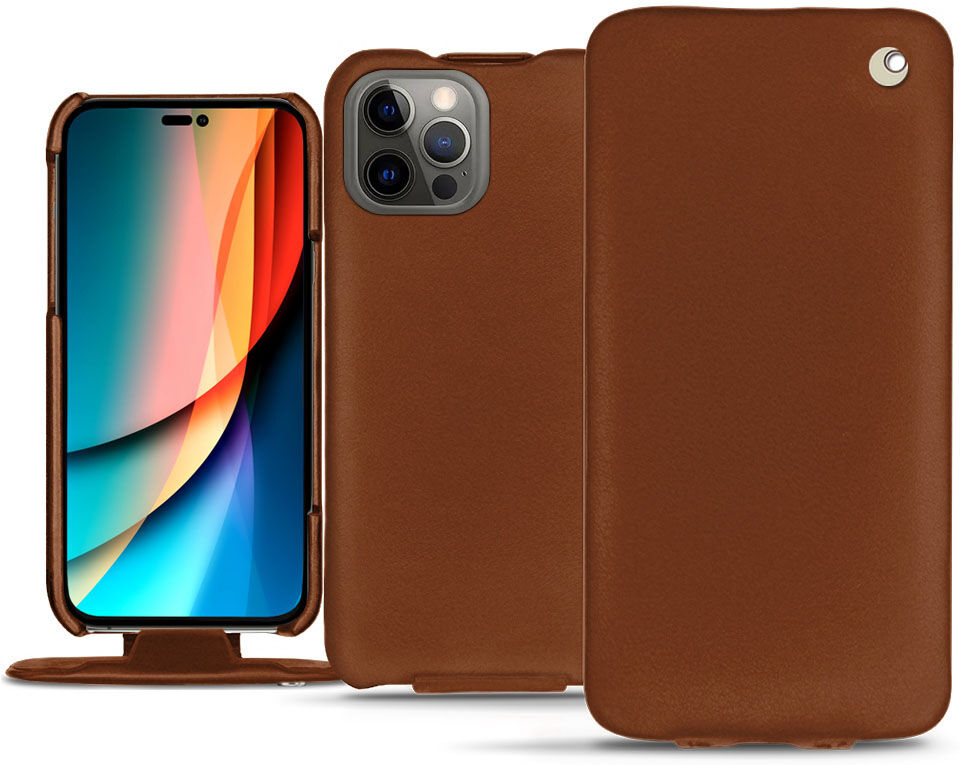 Noreve Funda de piel Apple iPhone 14 Pro Perpétuelle Marron