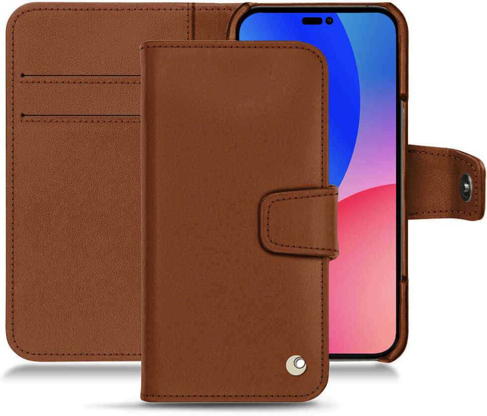 Noreve Funda de piel Apple iPhone 14 Pro Max Perpétuelle Marron