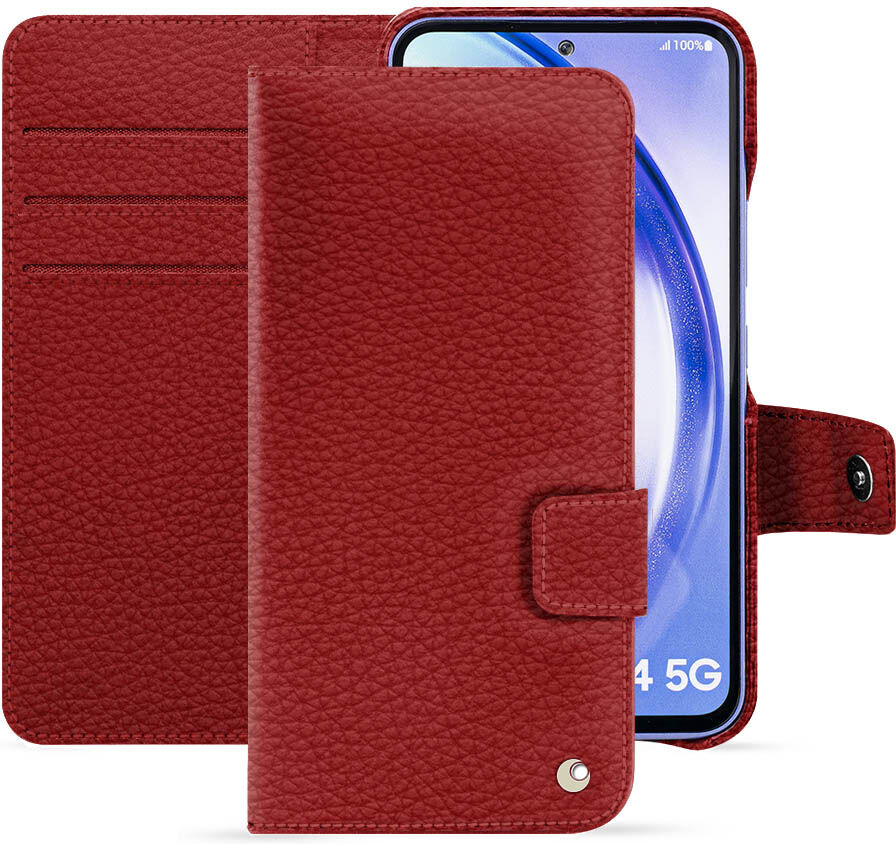 Noreve Funda de piel Samsung Galaxy A54 Ambition Tomate