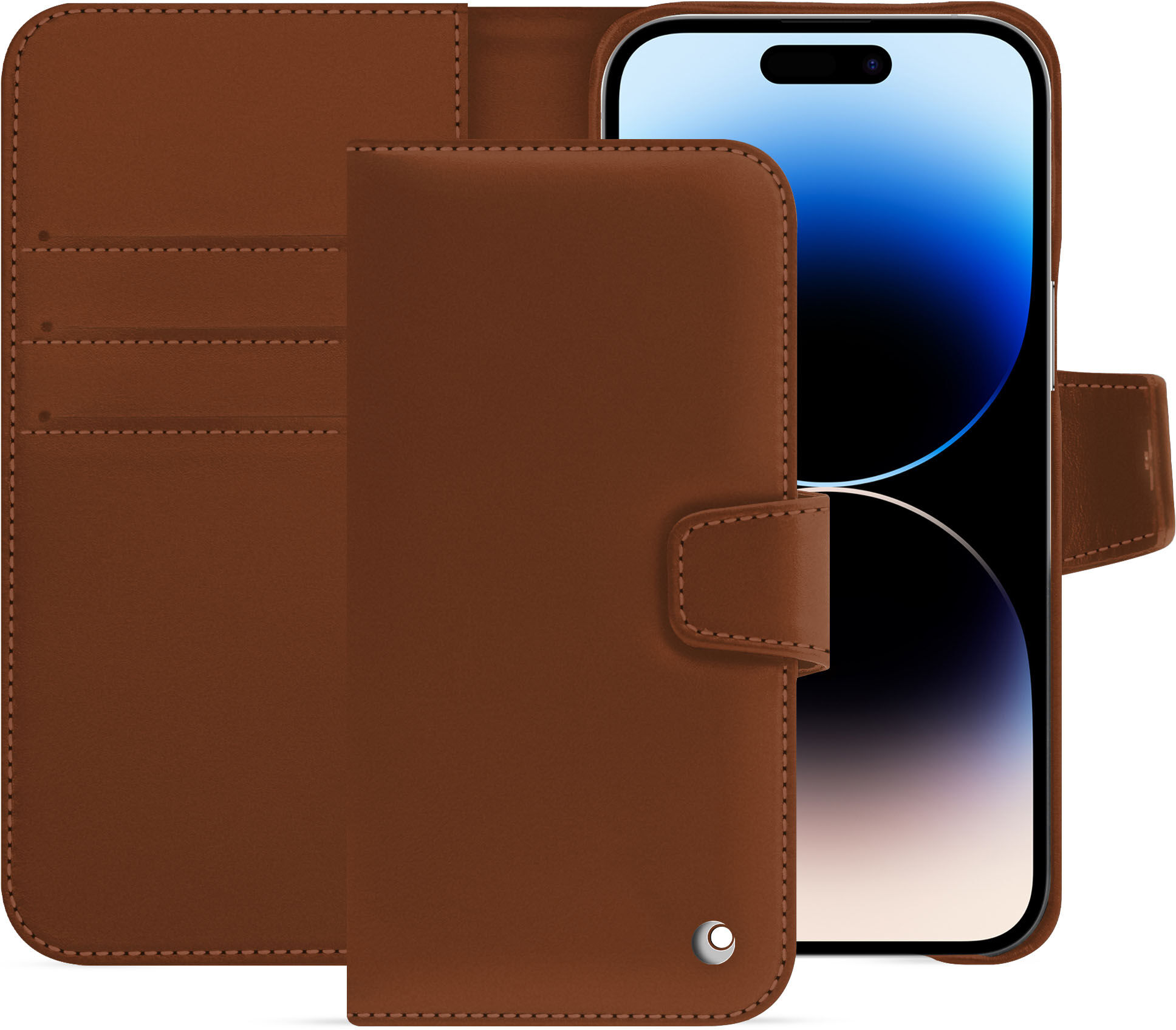 Noreve Funda de piel Apple iPhone 15 Pro Max Perpétuelle Marron