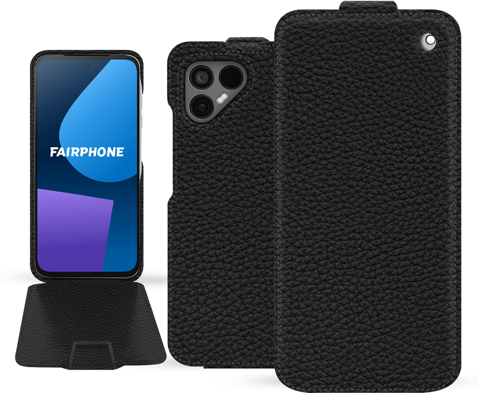 Noreve Funda de piel Fairphone 5 Ambition Ebène