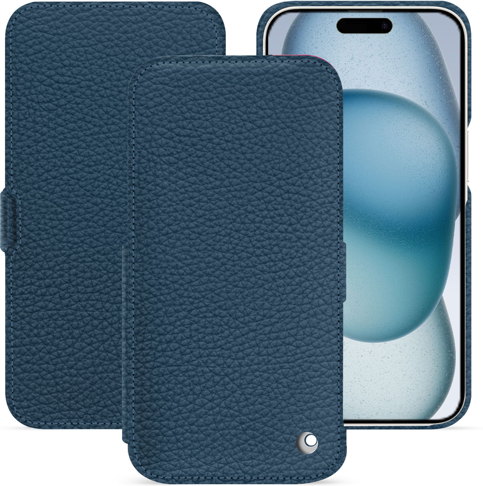 Noreve Funda de piel Apple iPhone 15 Ambition Indigo