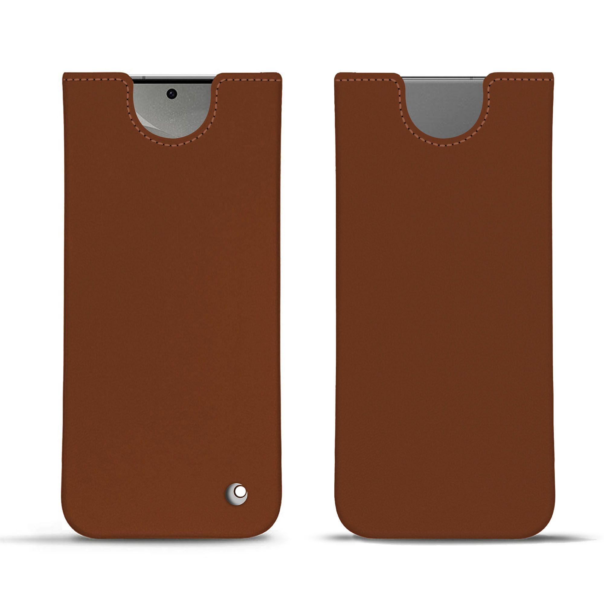 Noreve Funda de piel Samsung Galaxy S24 Perpétuelle Marron