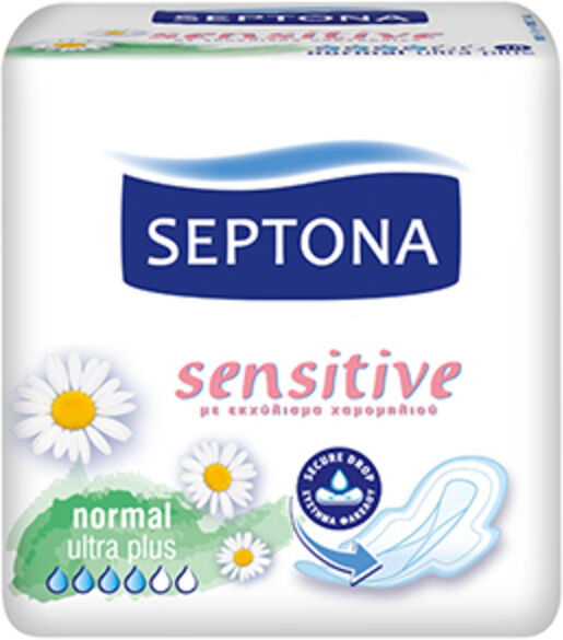 Septona Compresas sanitarias Sensitive - Normal ultra plus, 10 compresas