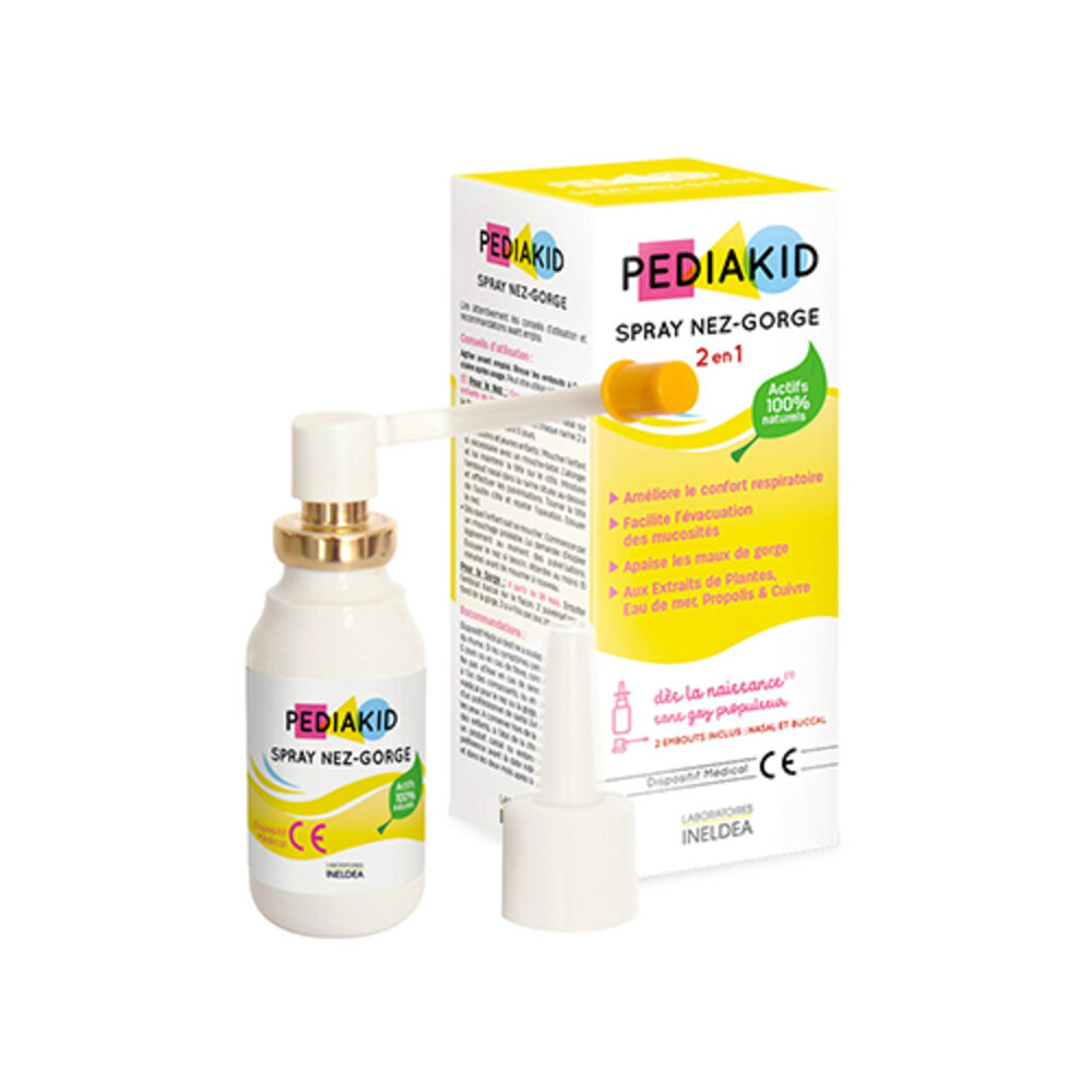 Pediakid Pulverizador para nariz y garganta – para niños y bebés, 20 ml