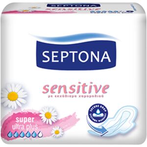 Septona Compresas sanitarias Sensitive - Super ultra plus, 8 compresas