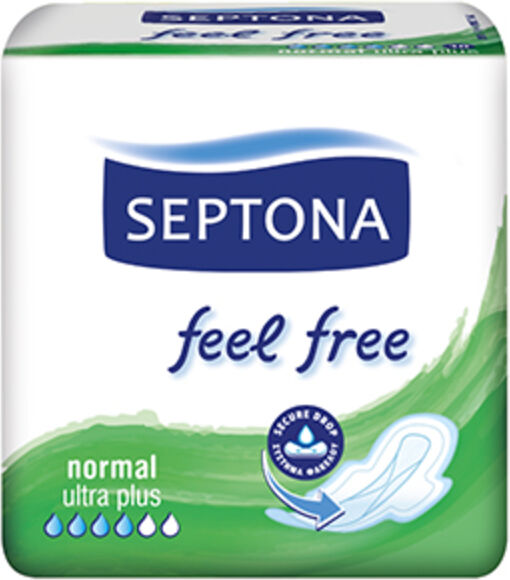 Septona Compresas sanitarias Feel free - Normal ultra plus, 10 compresas