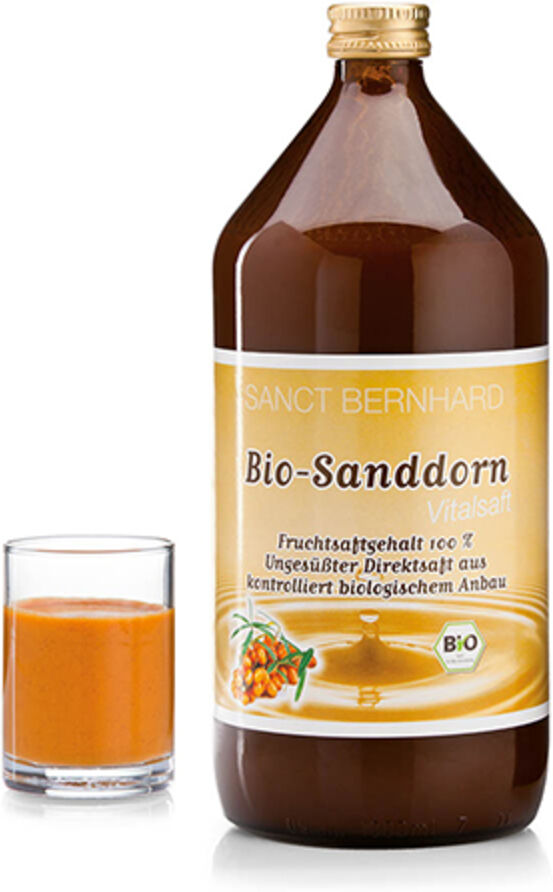 Sanct Bernhard Zumo de espino amarillo BIO, 1000 ml