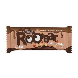 Smart Organic BIO Roobar barra vegana - almendras y chocolate, 30 g
