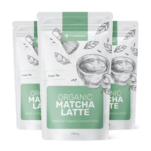 FutuNatura 3x BIO Matcha latte – bebida, en total 600 g