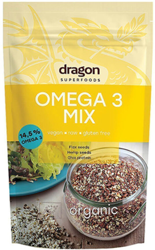 Dragon Superfoods Omega-3 Mix BIO - mezcla de semillas, 200 g