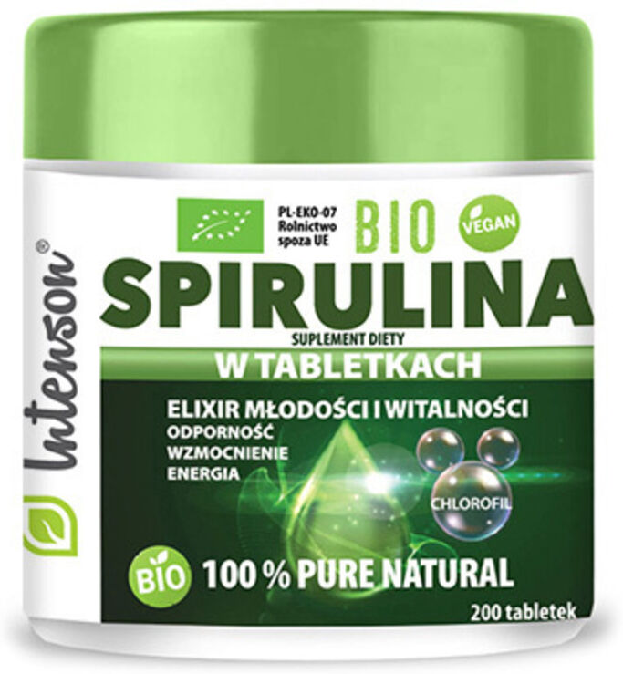 Intenson BIO Espirulina 500 mg, 200 comprimidos