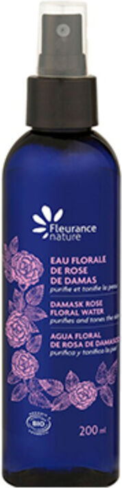 Fleurance Nature Rosa damascena, agua floral en pulverizador, 200 ml