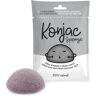 Diet Food Konjac - esponja para limpiar el rostro, negra, 1 unidad