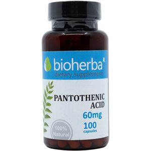 Bioherba Vitamina B5 (ácido pantoténico) 60 mg, 100 cápsulas