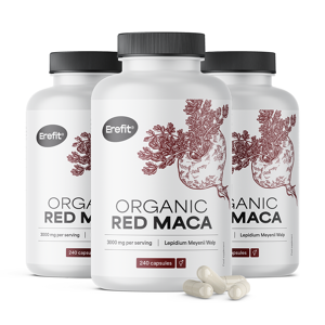 Erefit® 3x BIO Maca roja 3000 mg, en total 720 cápsulas