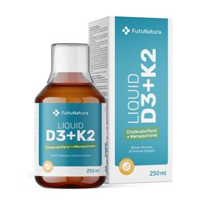 FutuNatura Vitaminas D3 + K2 – líquido, 250 ml