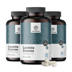 HealthyWorld® 3x Candida Cleanse, en total 540 cápsulas