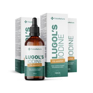 FutuNatura 3x Solución de Lugol 5 % con pipeta, en total 300 ml