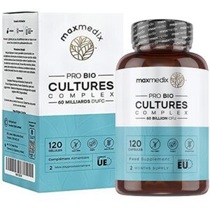 Maxmedix Complejo de cultivo microbiológico vegano, 120 cápsulas