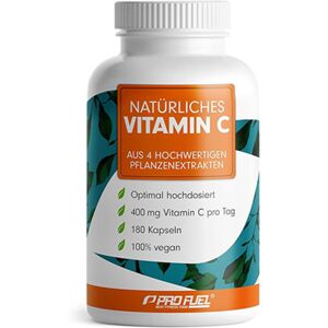 ProFuel Complejo de vitamina C vegano, 180 cápsulas