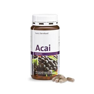 Sanct Bernhard Bayas de acai  500 mg, 180 cápsulas