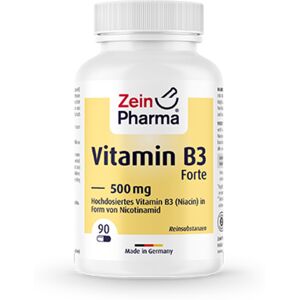 Zein Pharma Vitamina B3 Forte (Niacina) 500 mg, 90 cápsulas