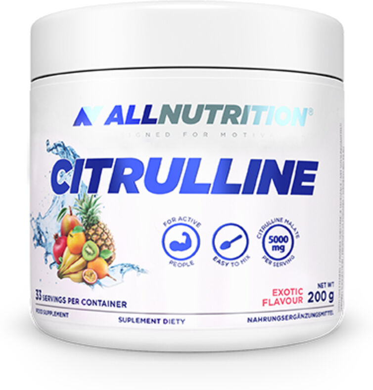 AllNutrition Malato de citrulina, sabor frutas tropicales, 200 g