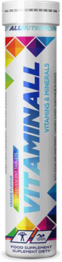 AllNutrition VITAMINALL vitaminas y minerales, 20 comprimidos efervescentes